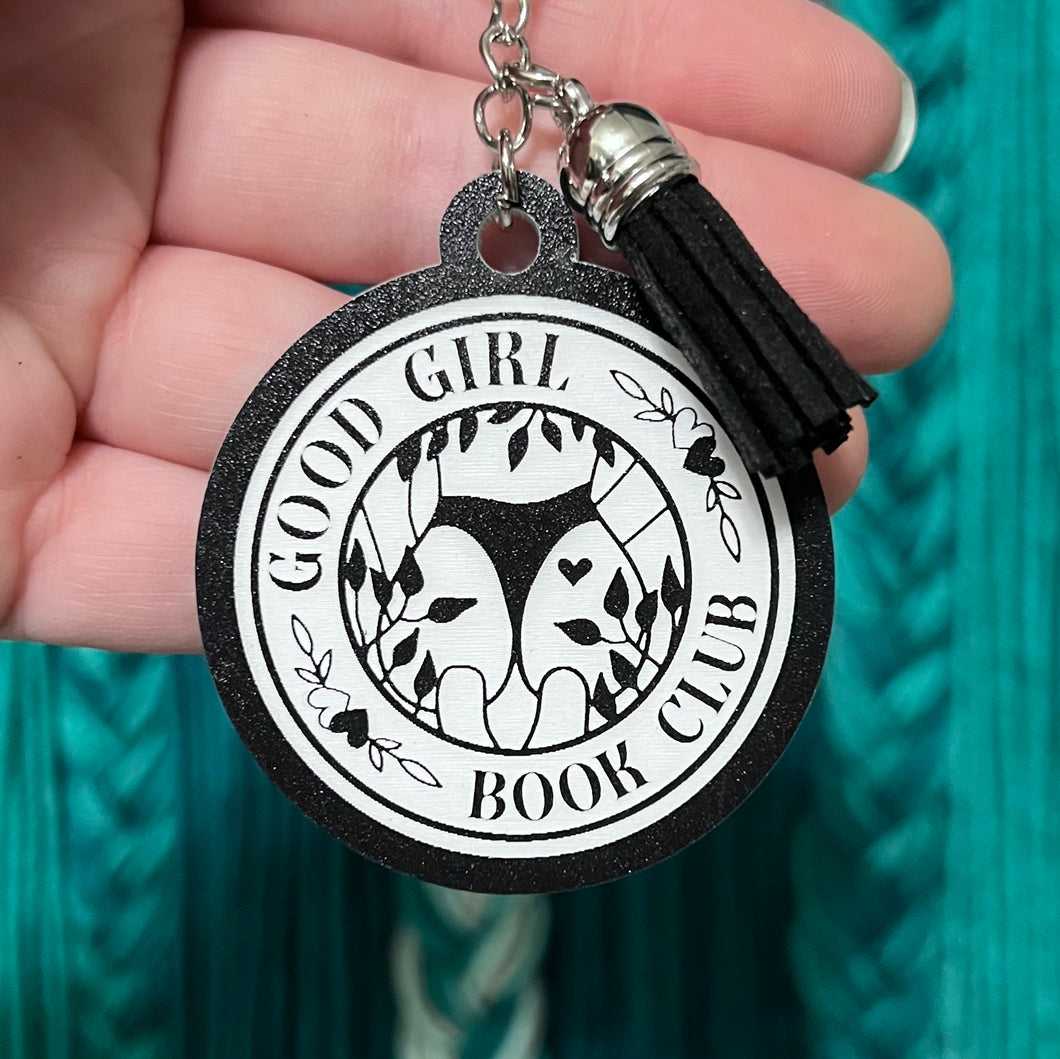 Good Girl Book Club Keychain