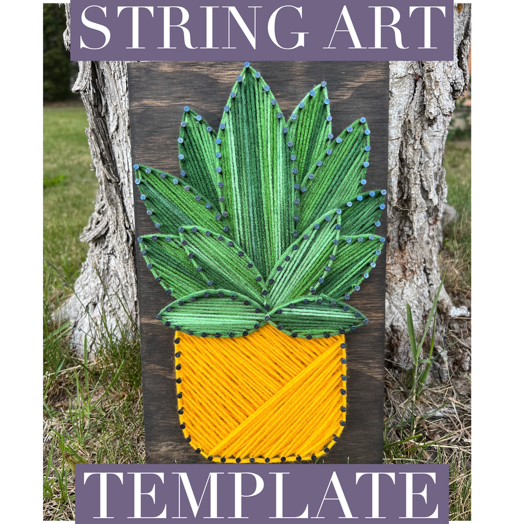 DIGITAL DOWNLOAD Plant String Art Template