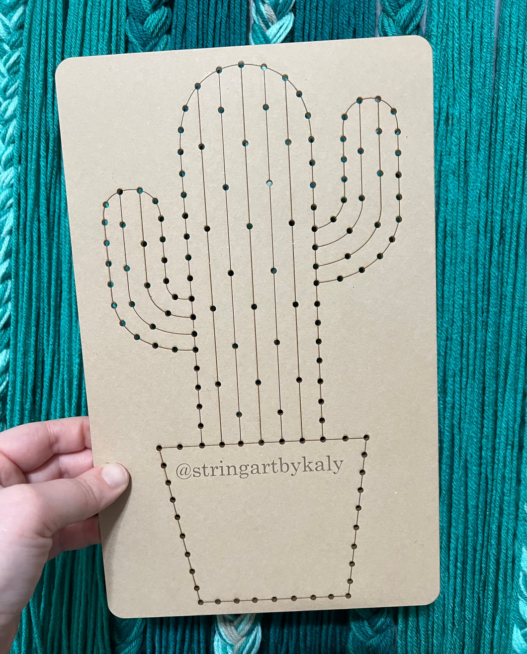 Cactus String Art Template