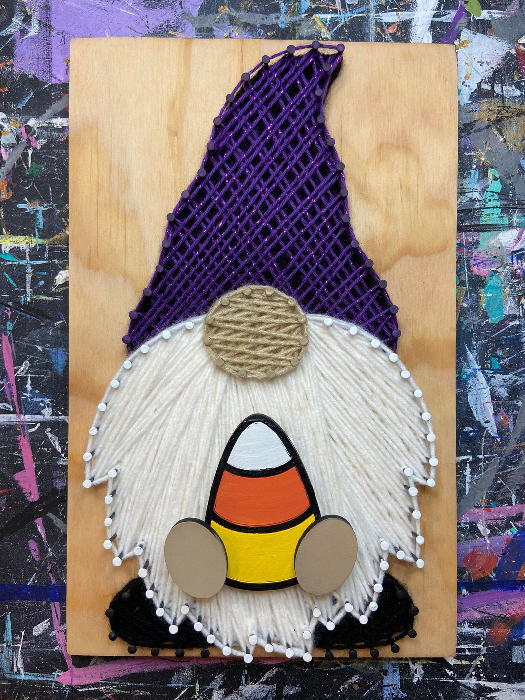 Candy Corn Wood Shape- Interchangeable Gnome