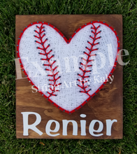 Load image into Gallery viewer, Baseball/Softball Heart Template

