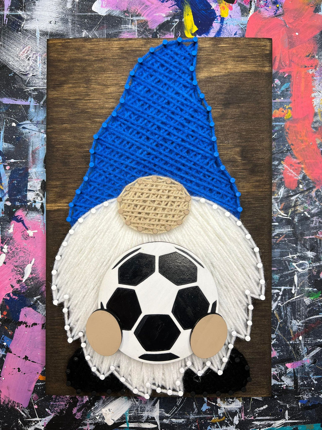 Soccer Ball Wood Shape - Interchangeable Gnome