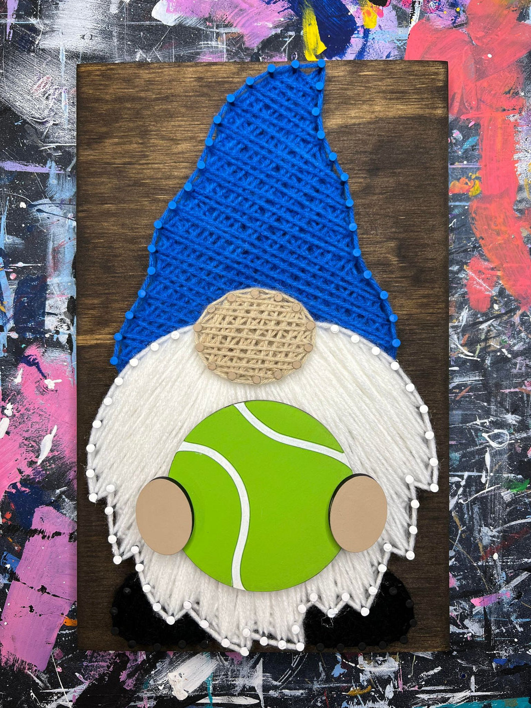 Tennis Ball Wood Shape - Interchangeable Gnome